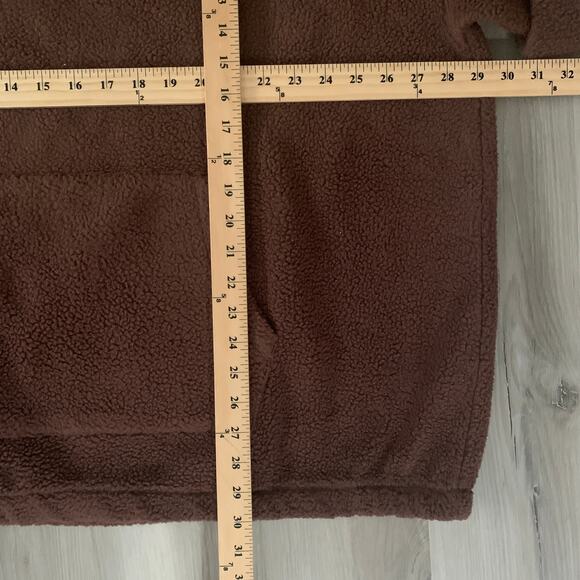 Levi's Men's Sherpa Brown Cozy Up Relaxed Fit Hooded Sweatshirt XXL Soft Warm - Picture 4 of 9